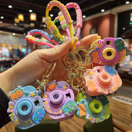 Cute Cartoon Camera Keychain – Creative Accessory for Kids, Girls & Gift Lovers